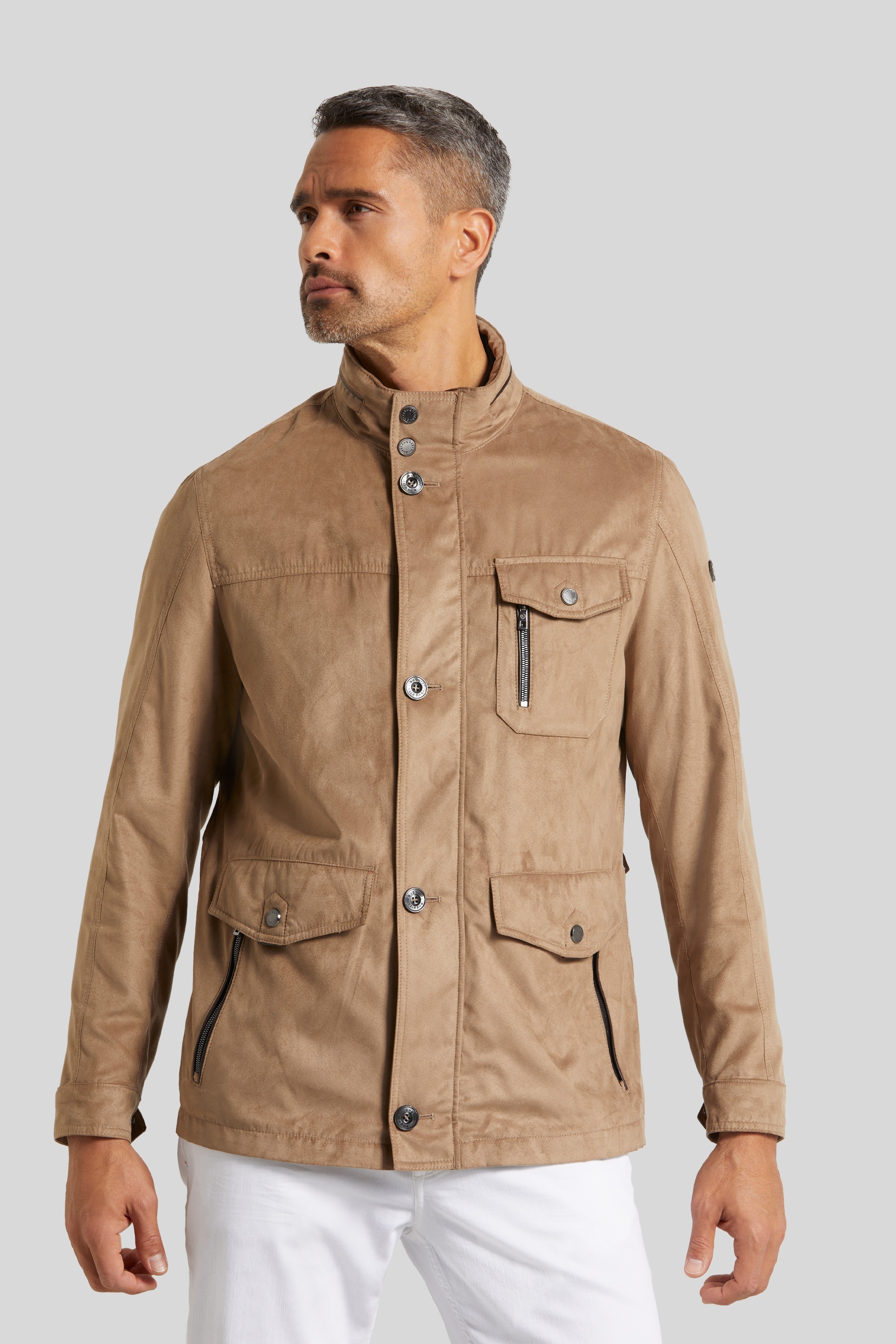 Jacket With Microma Plus function in taupe | bugatti