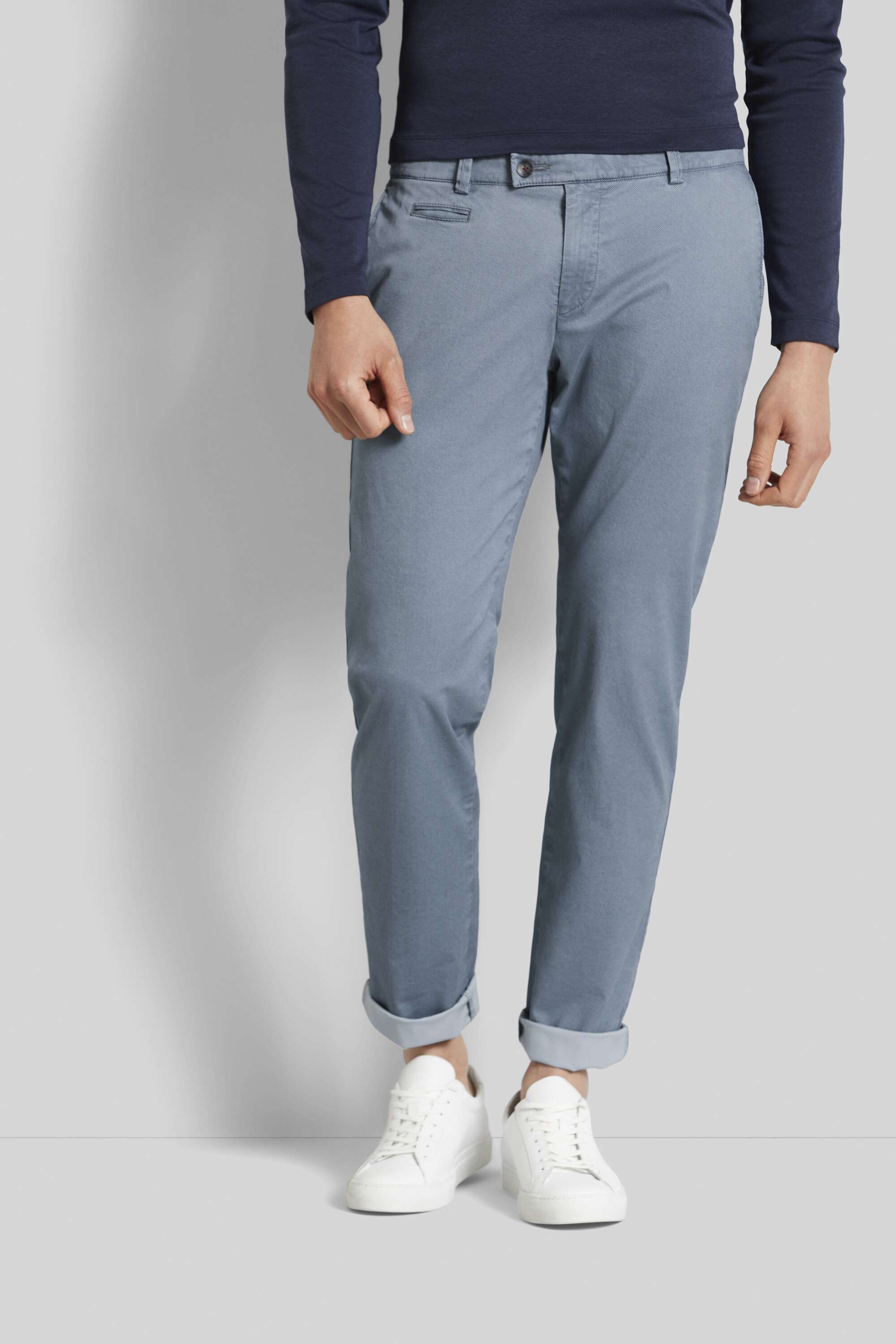 Chino mit Elasthananteil in blau