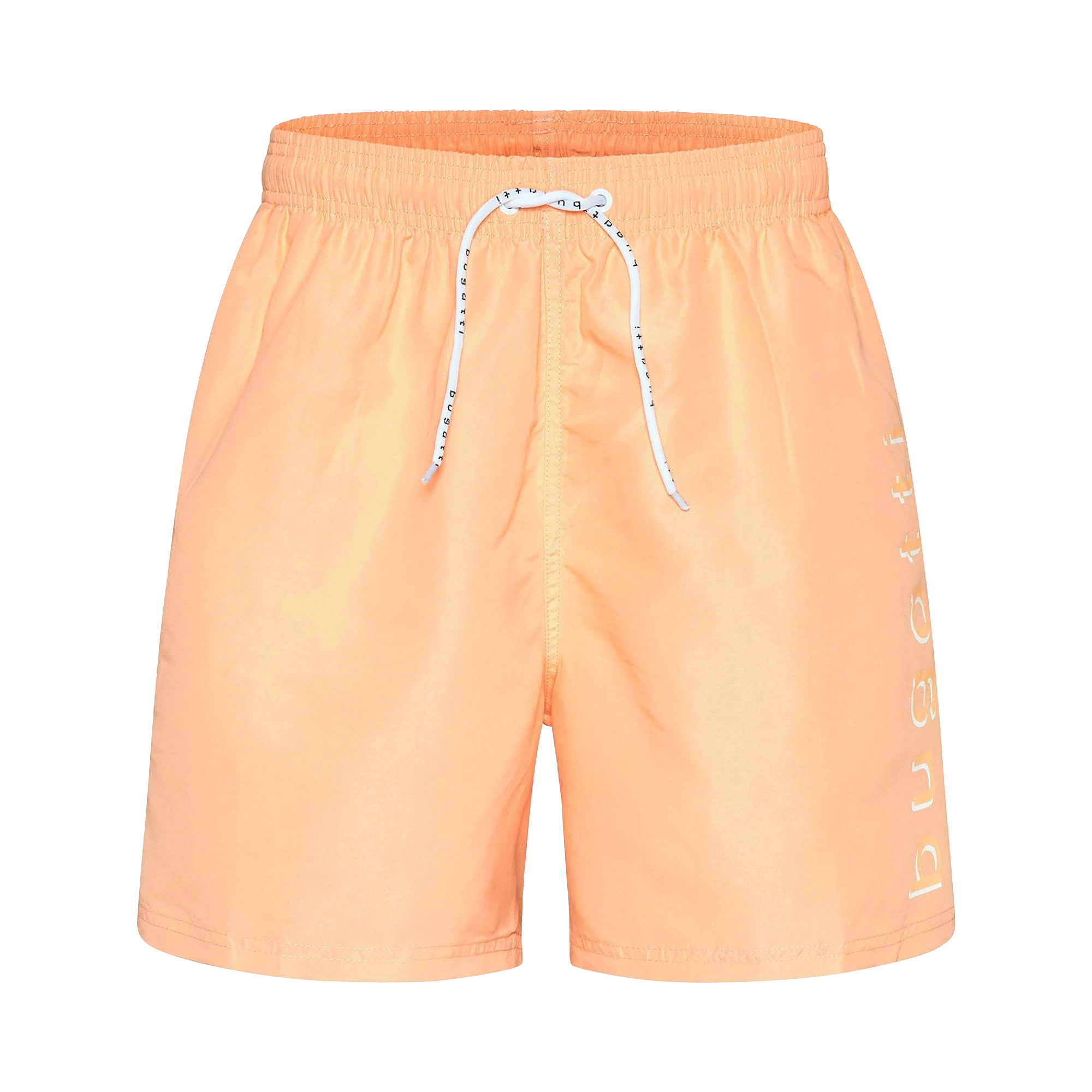 Badehose mit einseitigem Schriftzug in orange