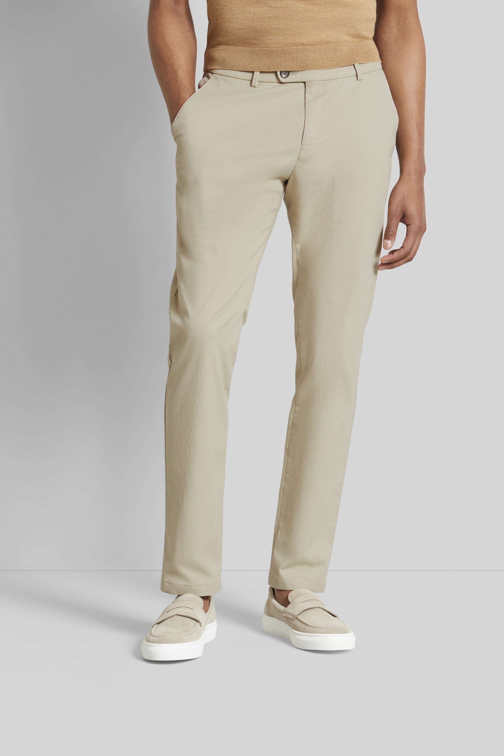 Chino aus elastischer Baumwolle in beige