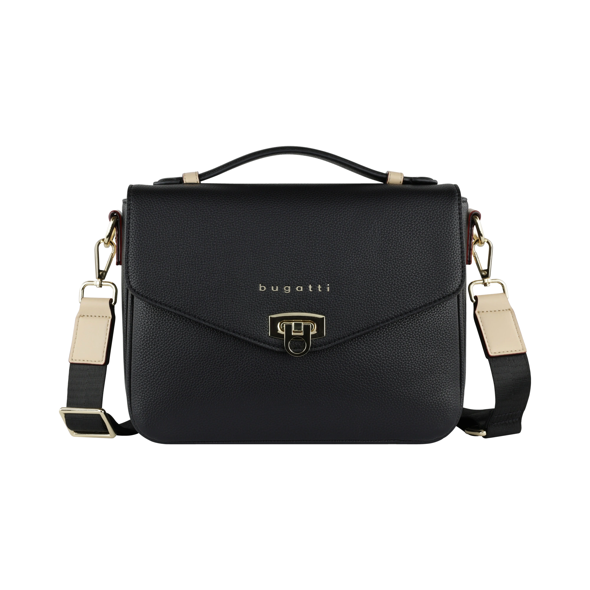 Classic Bag mit abnehmbaren Schulterriemen in schwarz