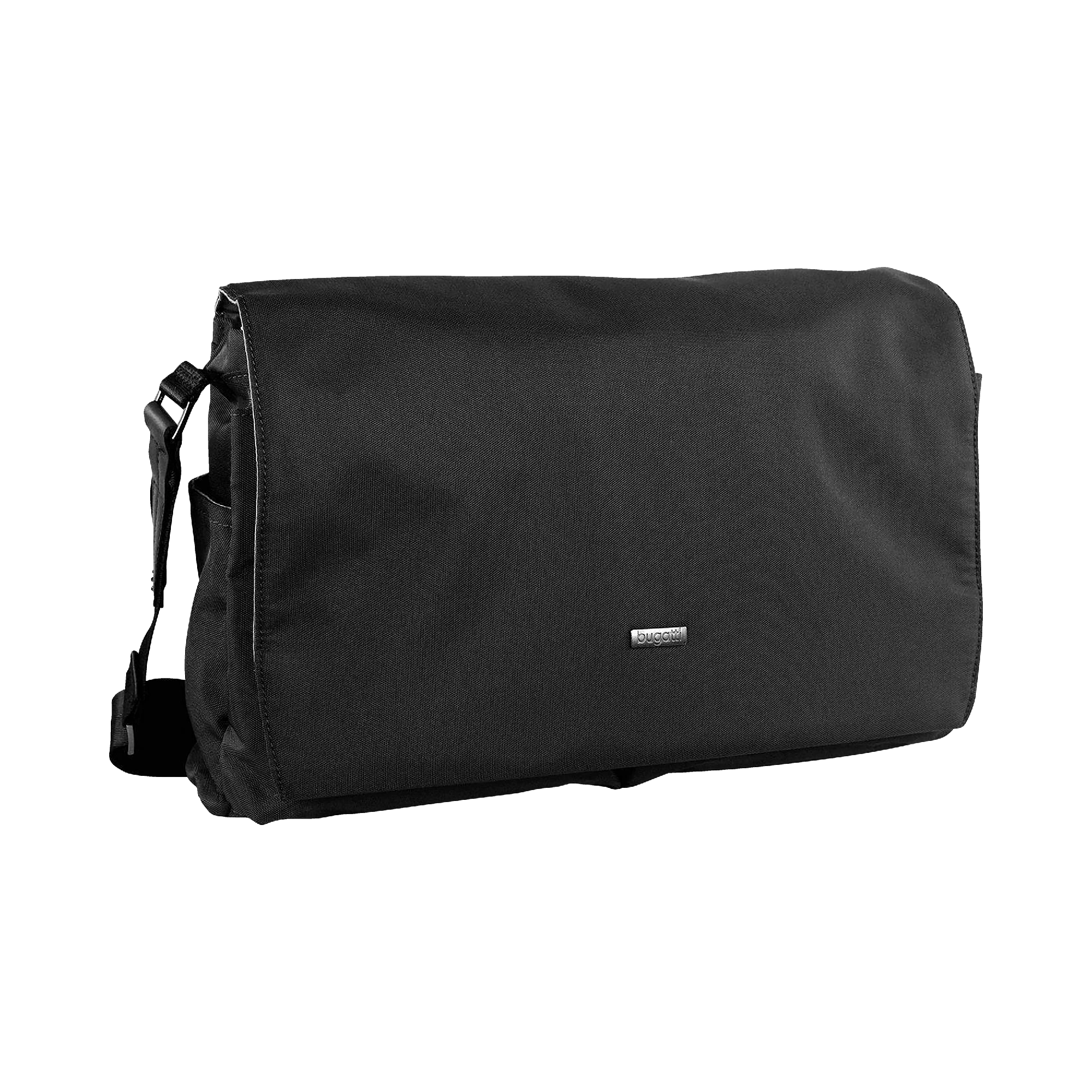 Messengerbag mit einem gepolsterten Laptopfach in schwarz