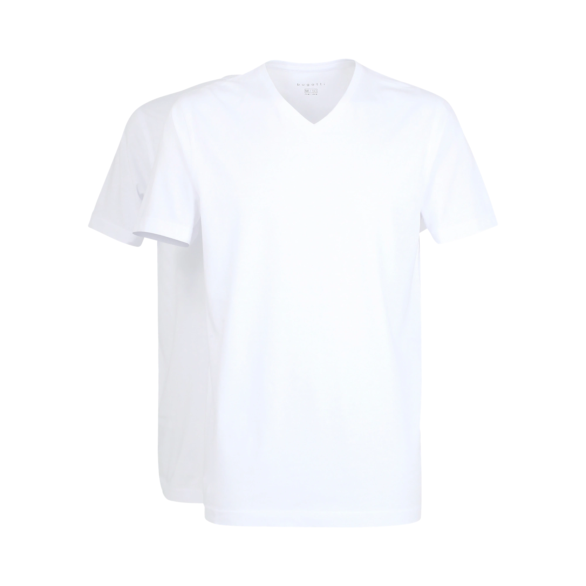 V-Neck Shirt im 2er Pack in weiß