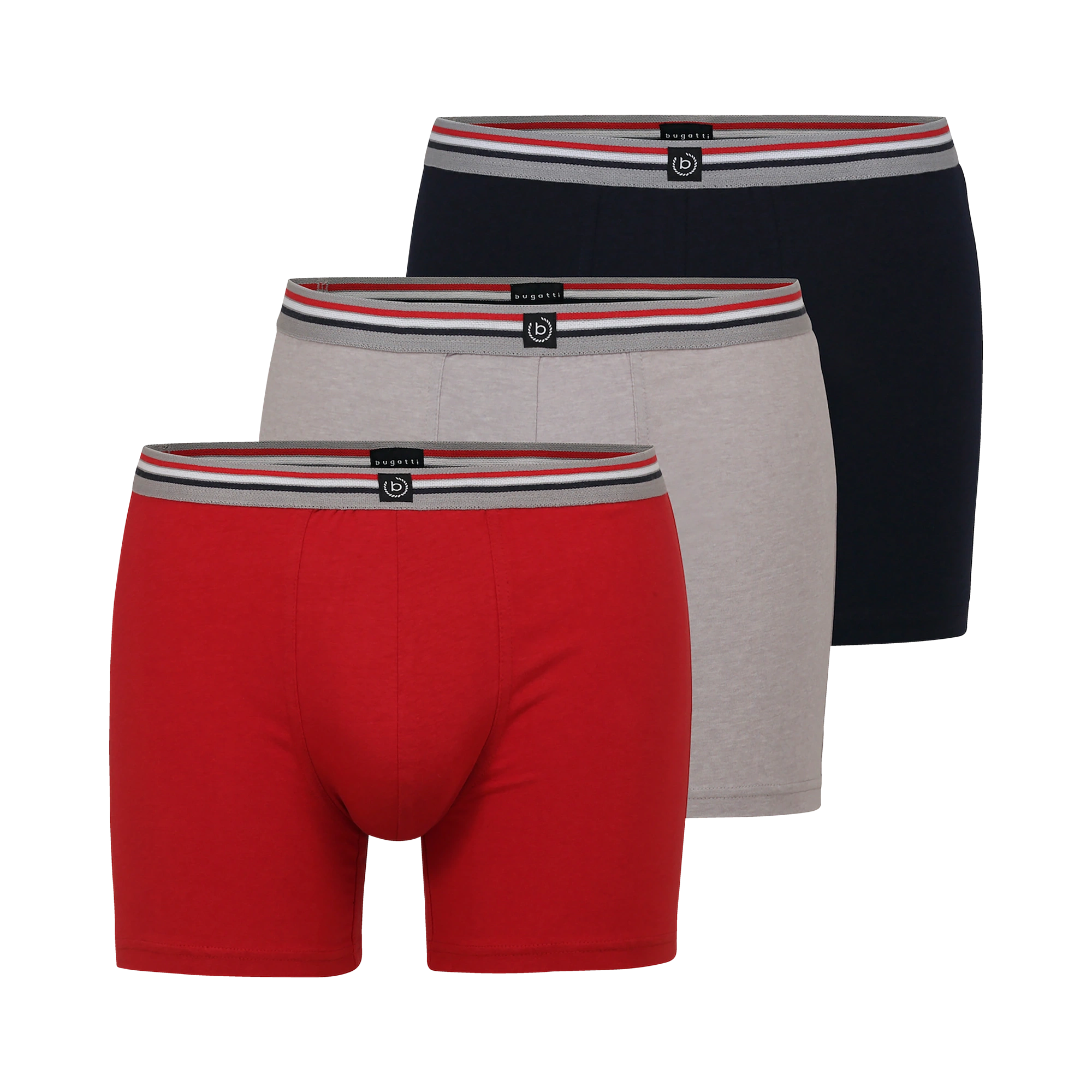 Long Boxer im 3er Pack in rot