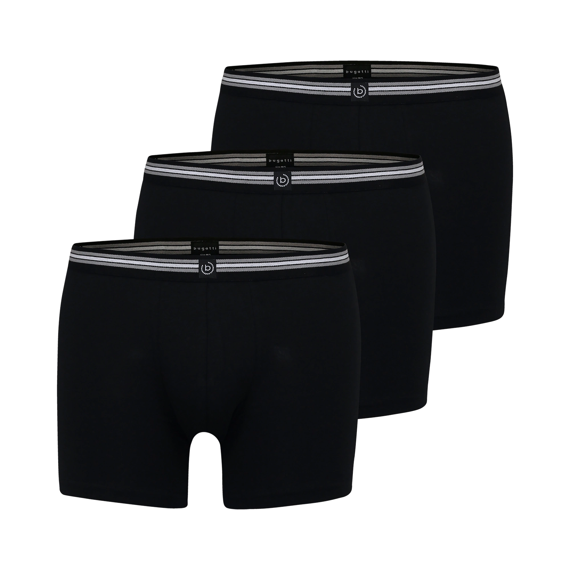 Long Boxer im 3er Pack in schwarz