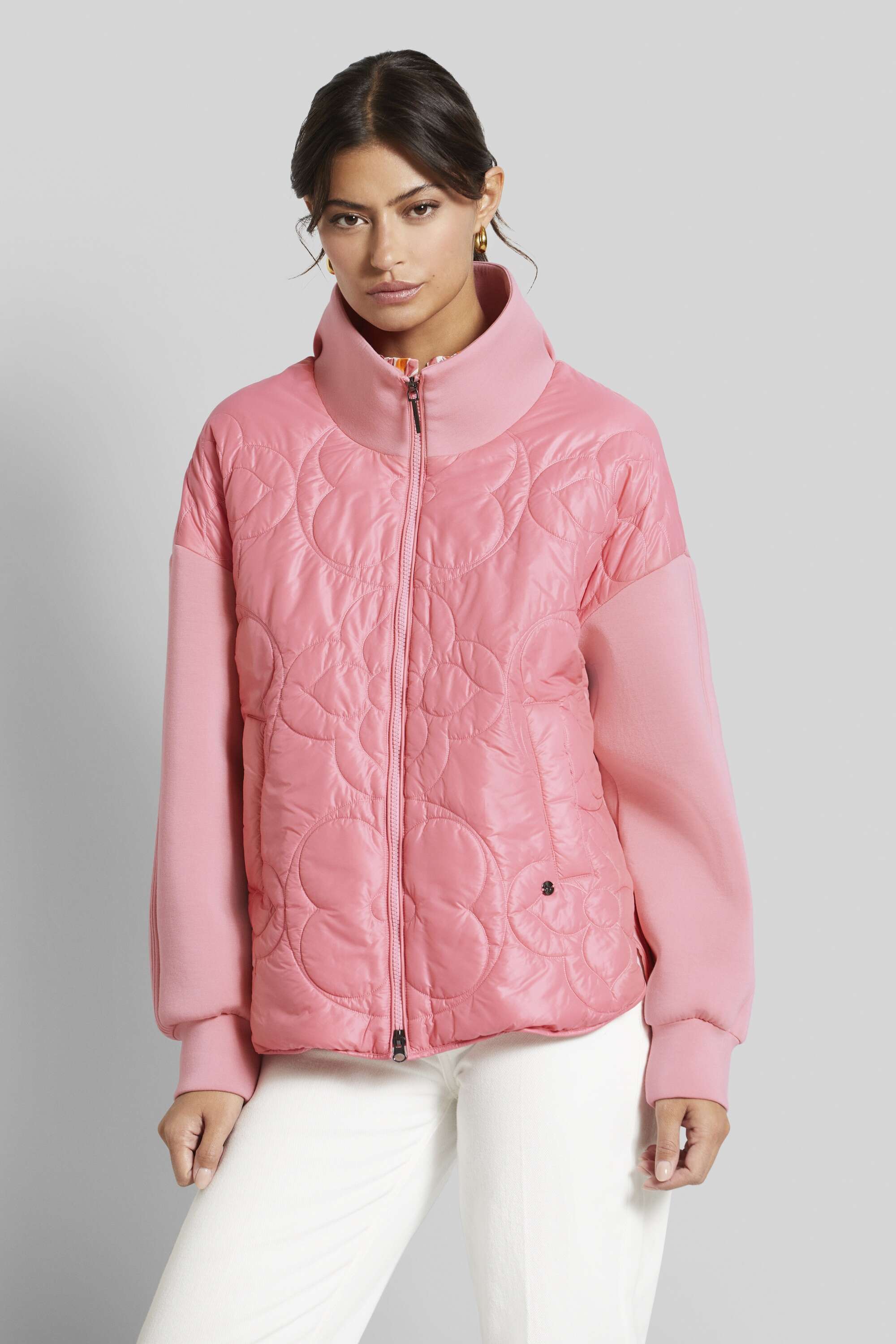 Blouson aus hochwertiger, synthetischer Füllfaser in rose