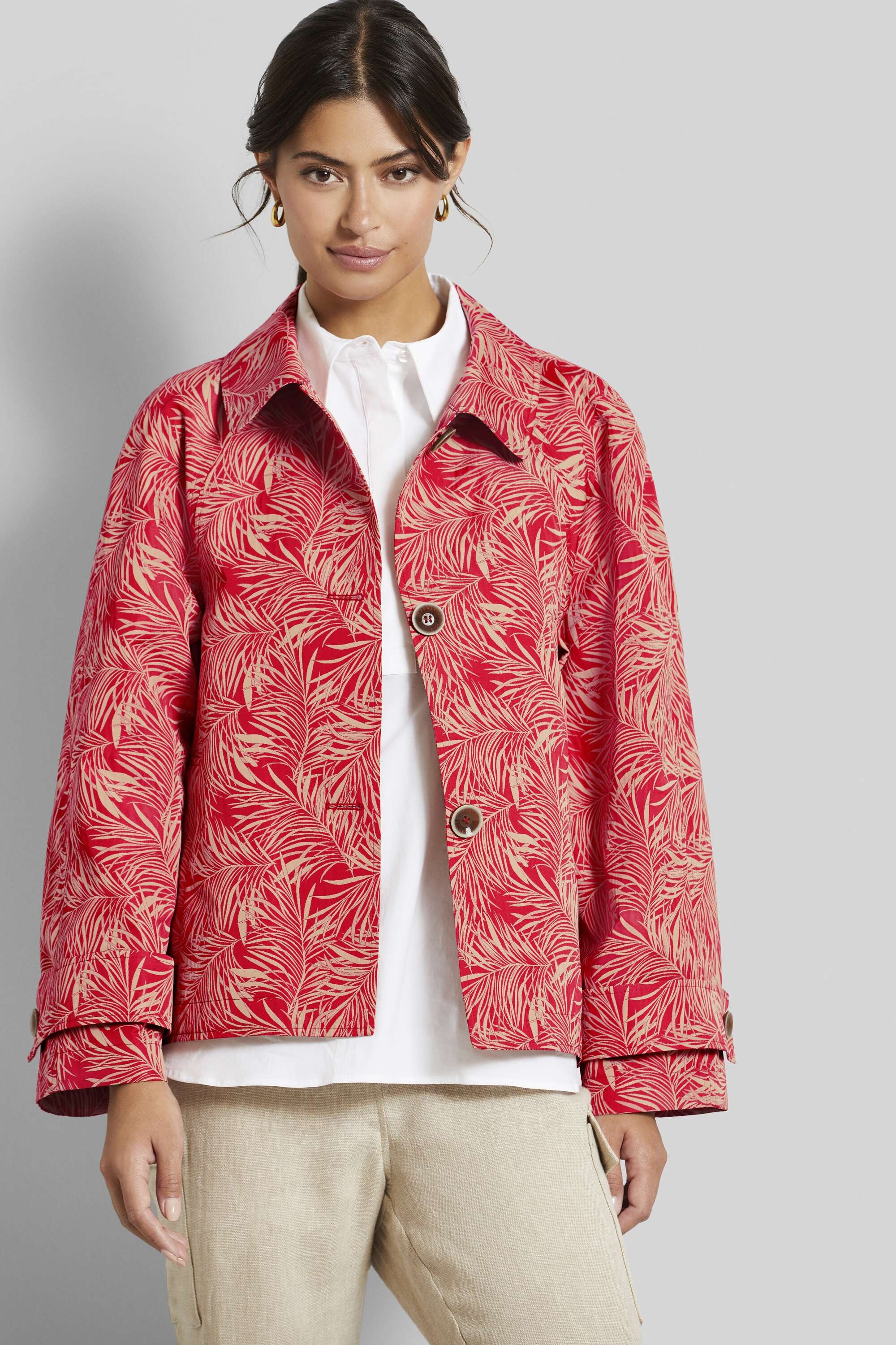 Blouson oversized geschnitten in rot