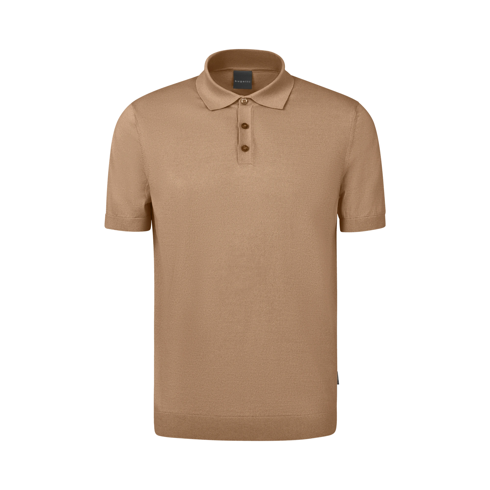 Polo mit Knopfleiste in taupe