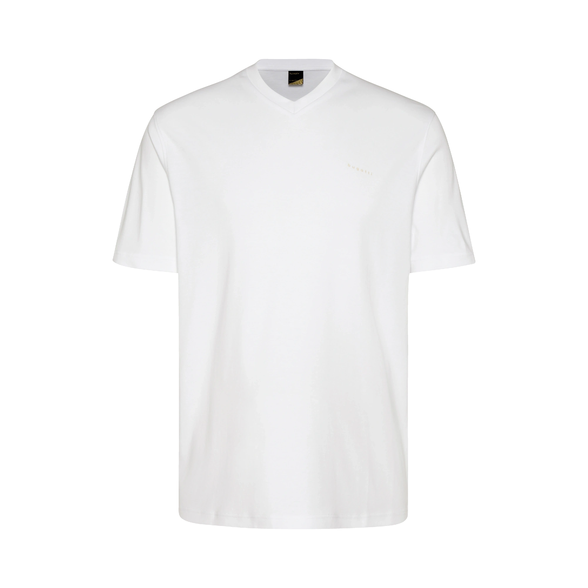 T-Shirt mit V-Ausschnitt in weiß