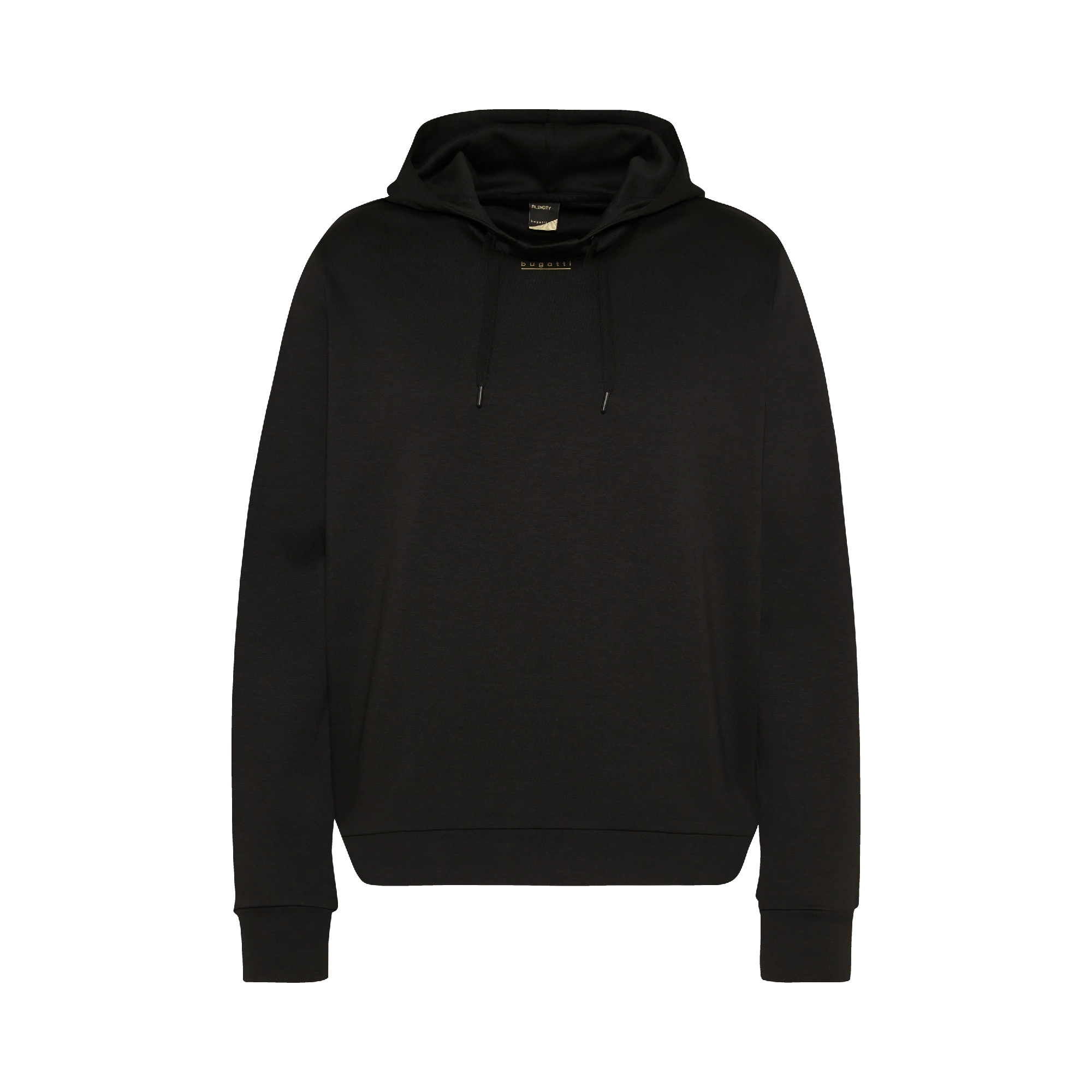 black in With | small bugatti logo gold print sweatshirt in Hooded