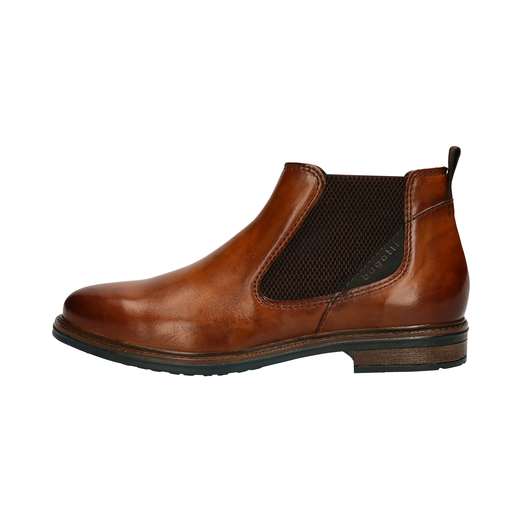 Chelsea Boots aus Leder in cognac