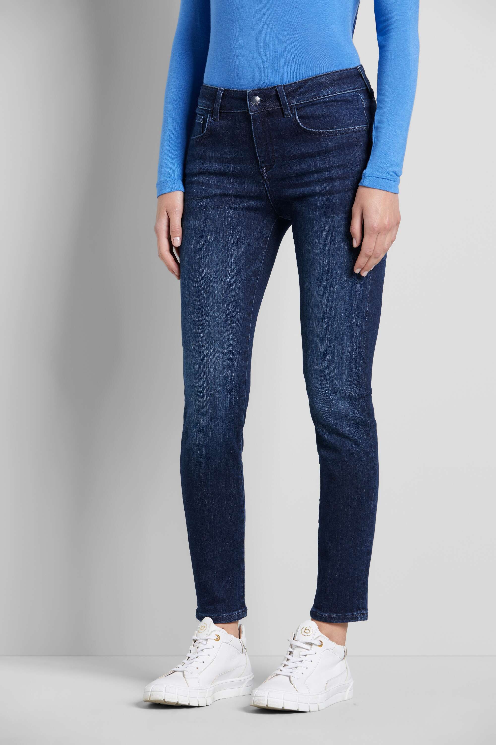 5-Pocket-Jeans mit normalen Bein in marine