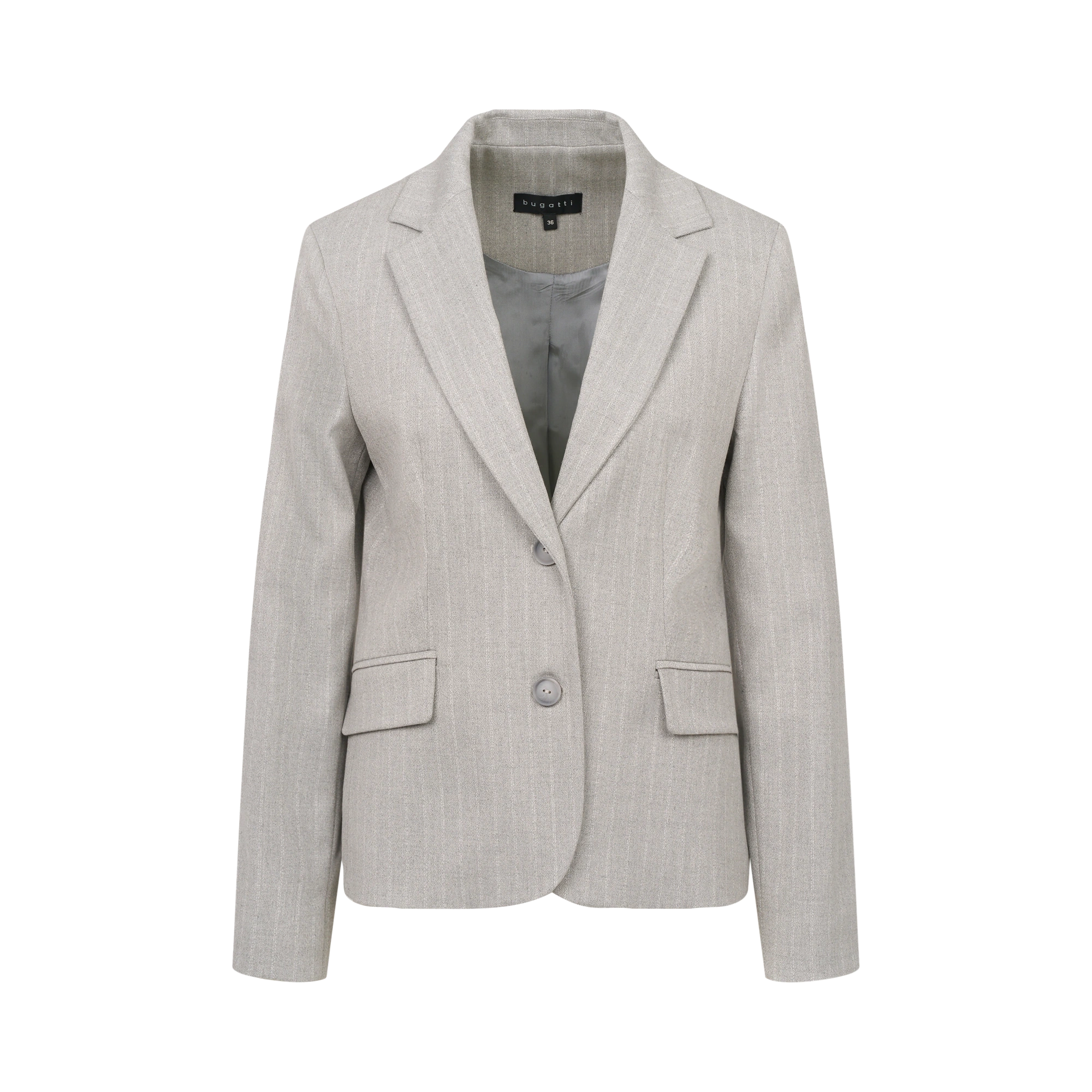 Blazer mit Streifen in grau