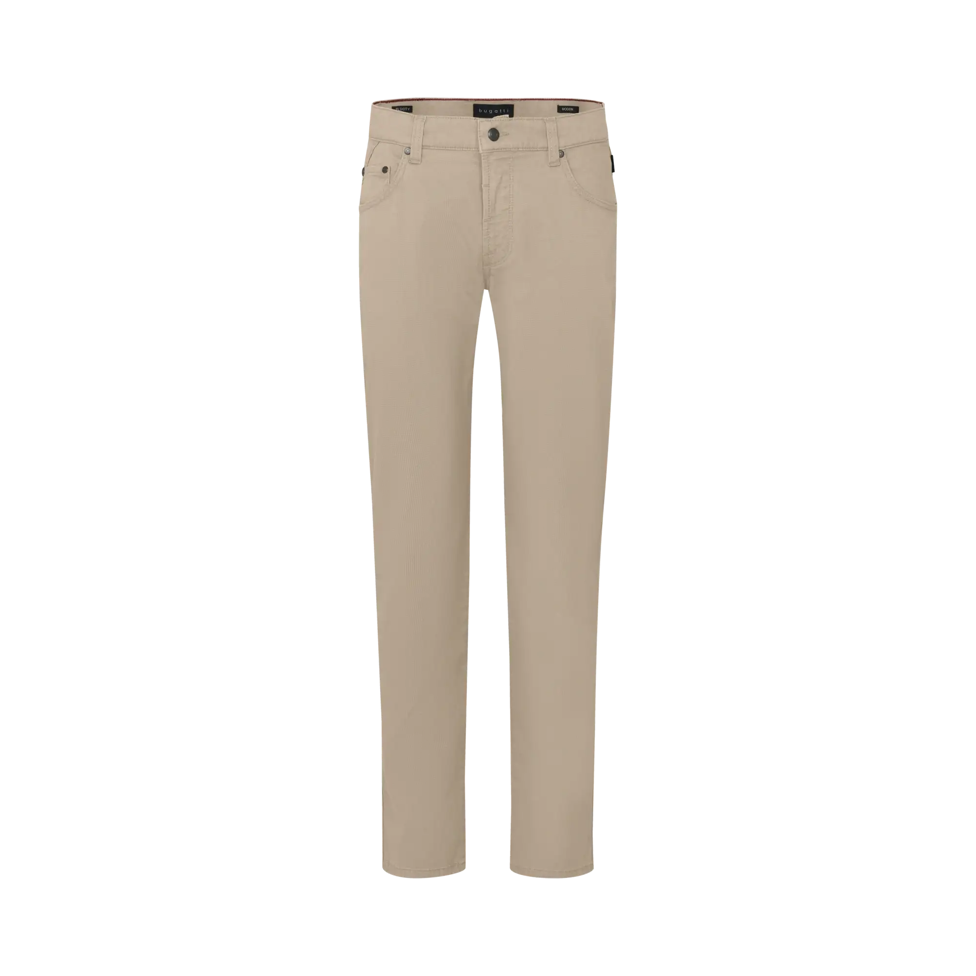 Hose mit Stretchfunktion in beige - Ansicht: Büste Front