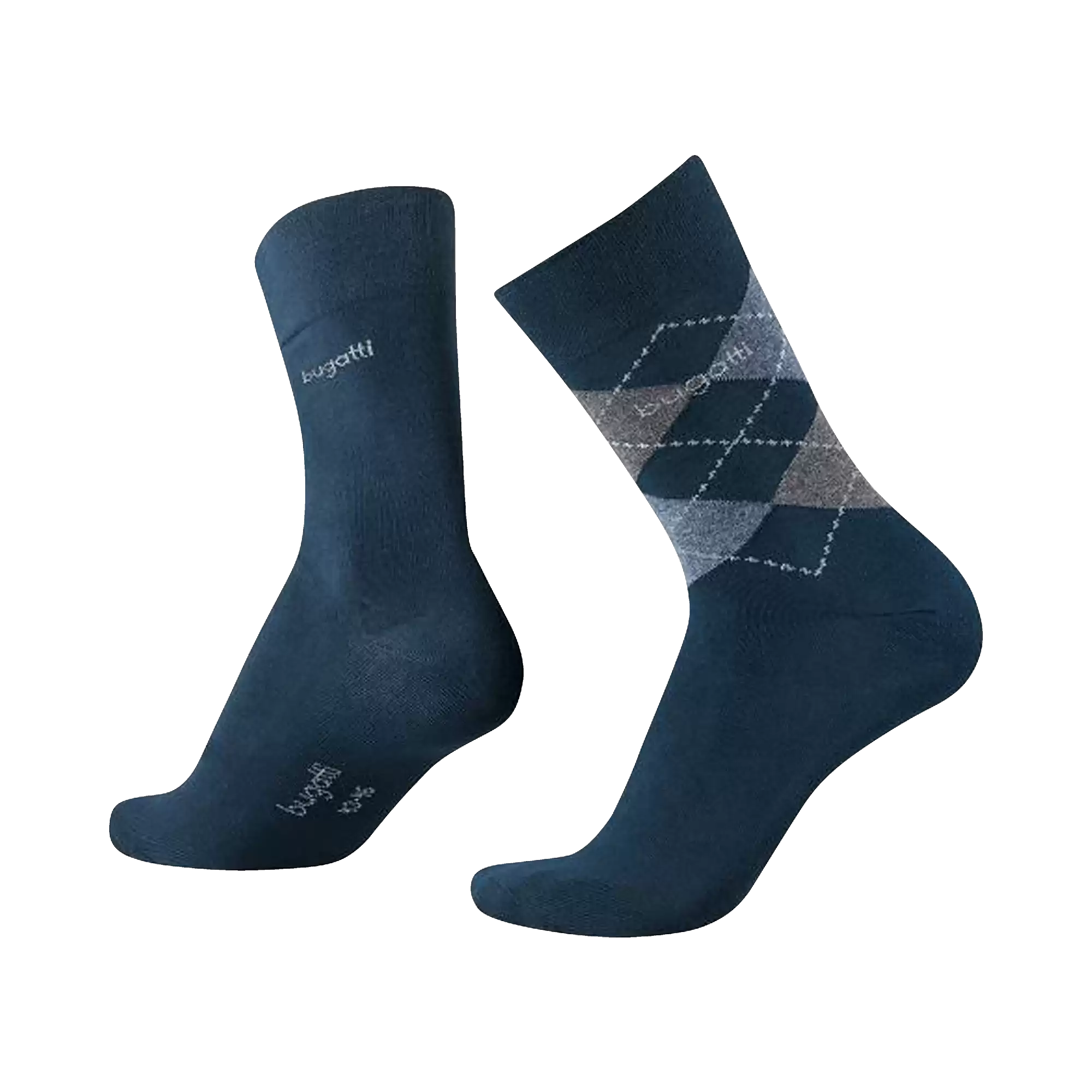 6-pack of socks with a lovely pattern in dark grey - View: Bust front