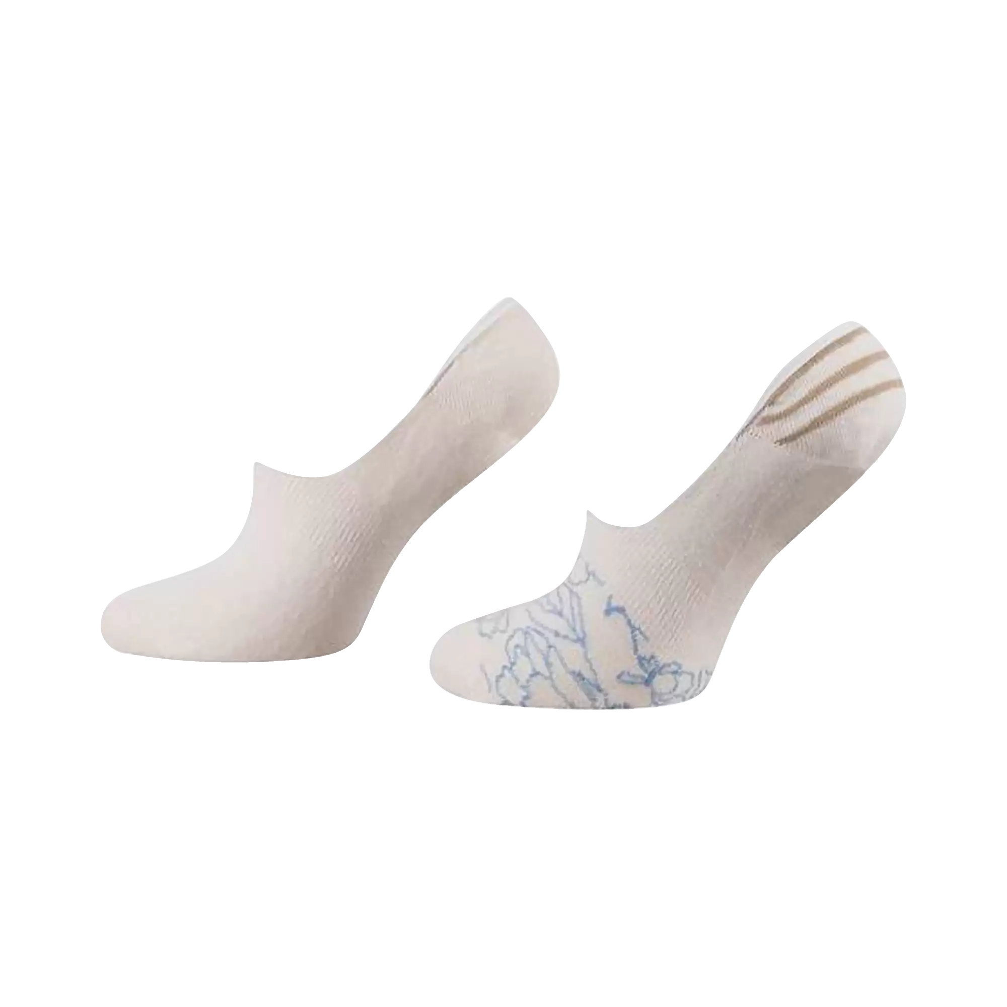 Ladies' socks  in ecru - View: Bust front