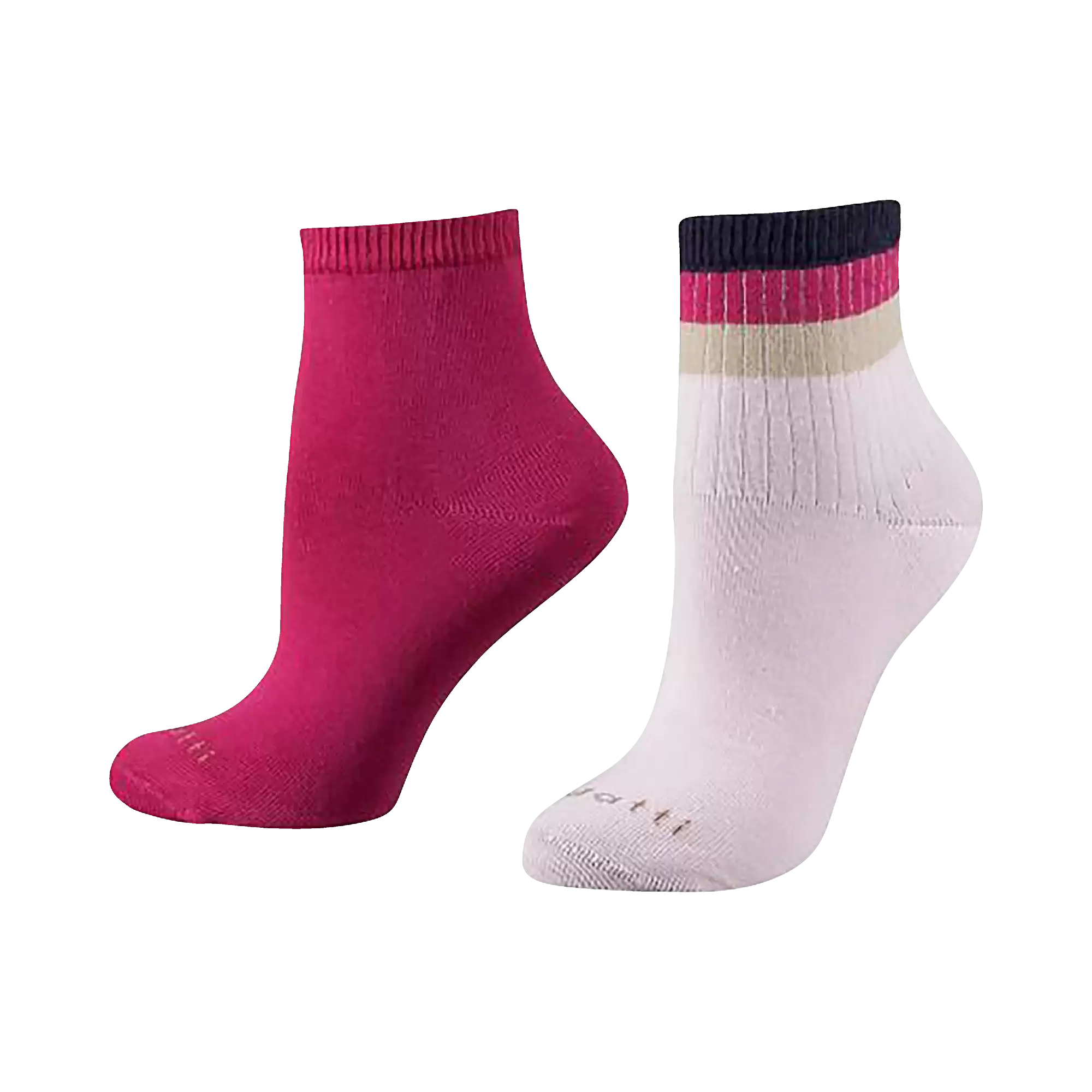 Women's socks 2-pack in blackberry - View: Bust front