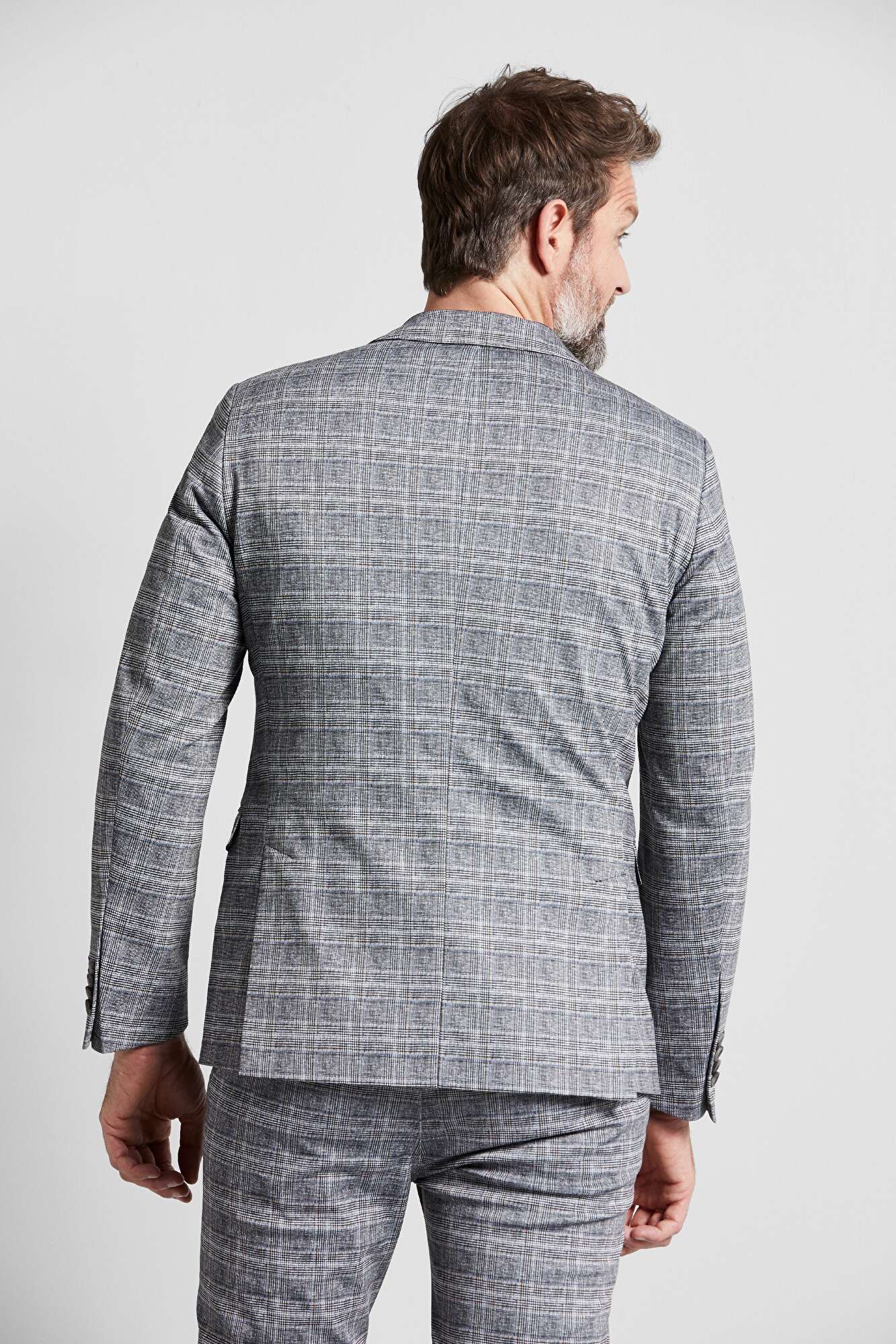 Chequered clearance suit jacket