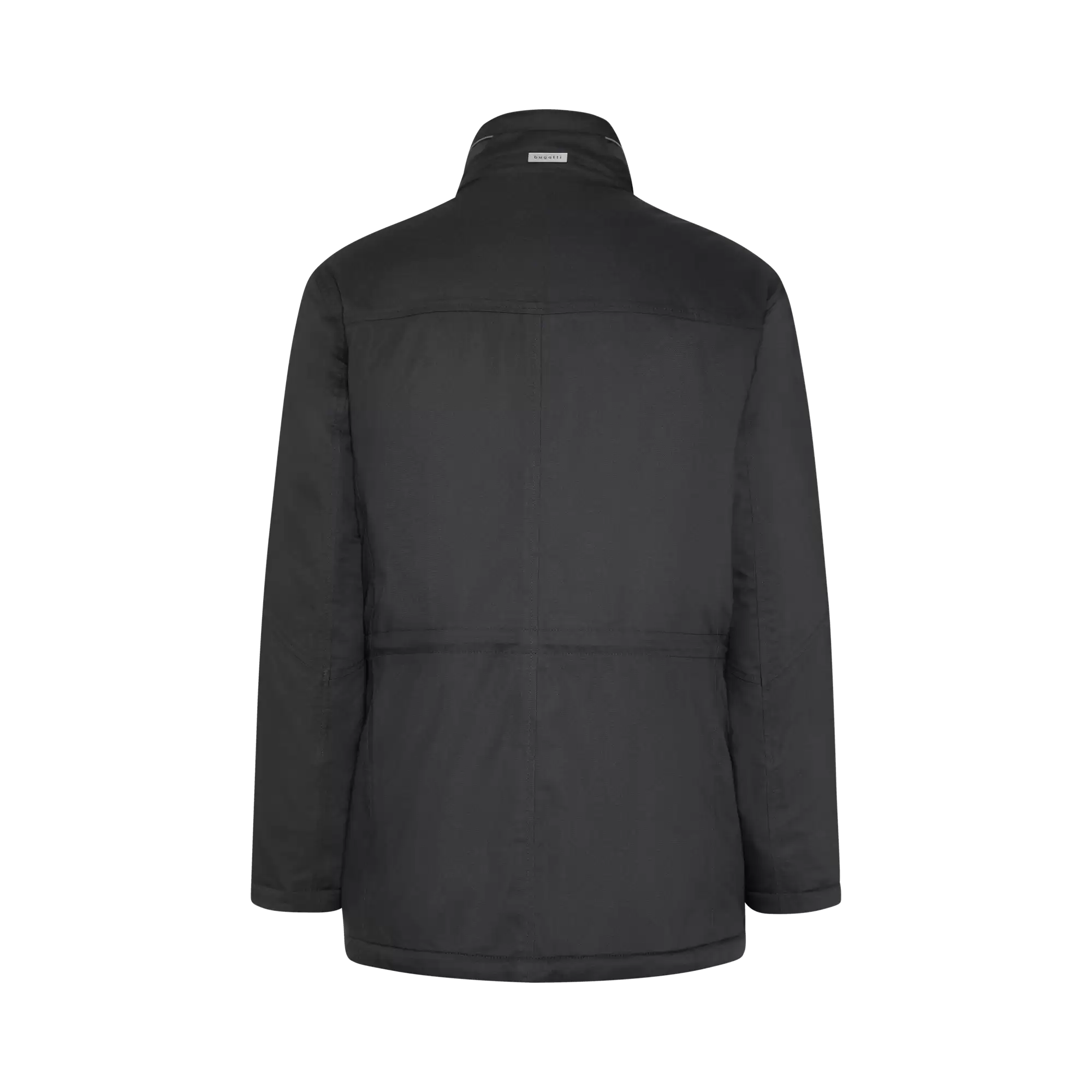 Rain jacket with wind and water repellent finish in black