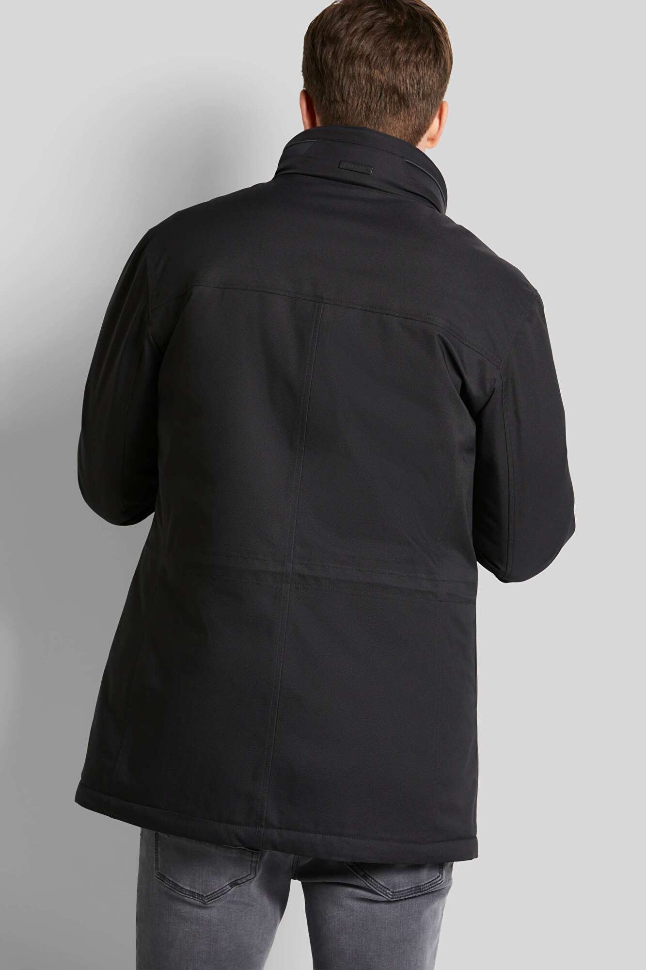 Rain jacket with wind- and water-repellent finish in black | bugatti