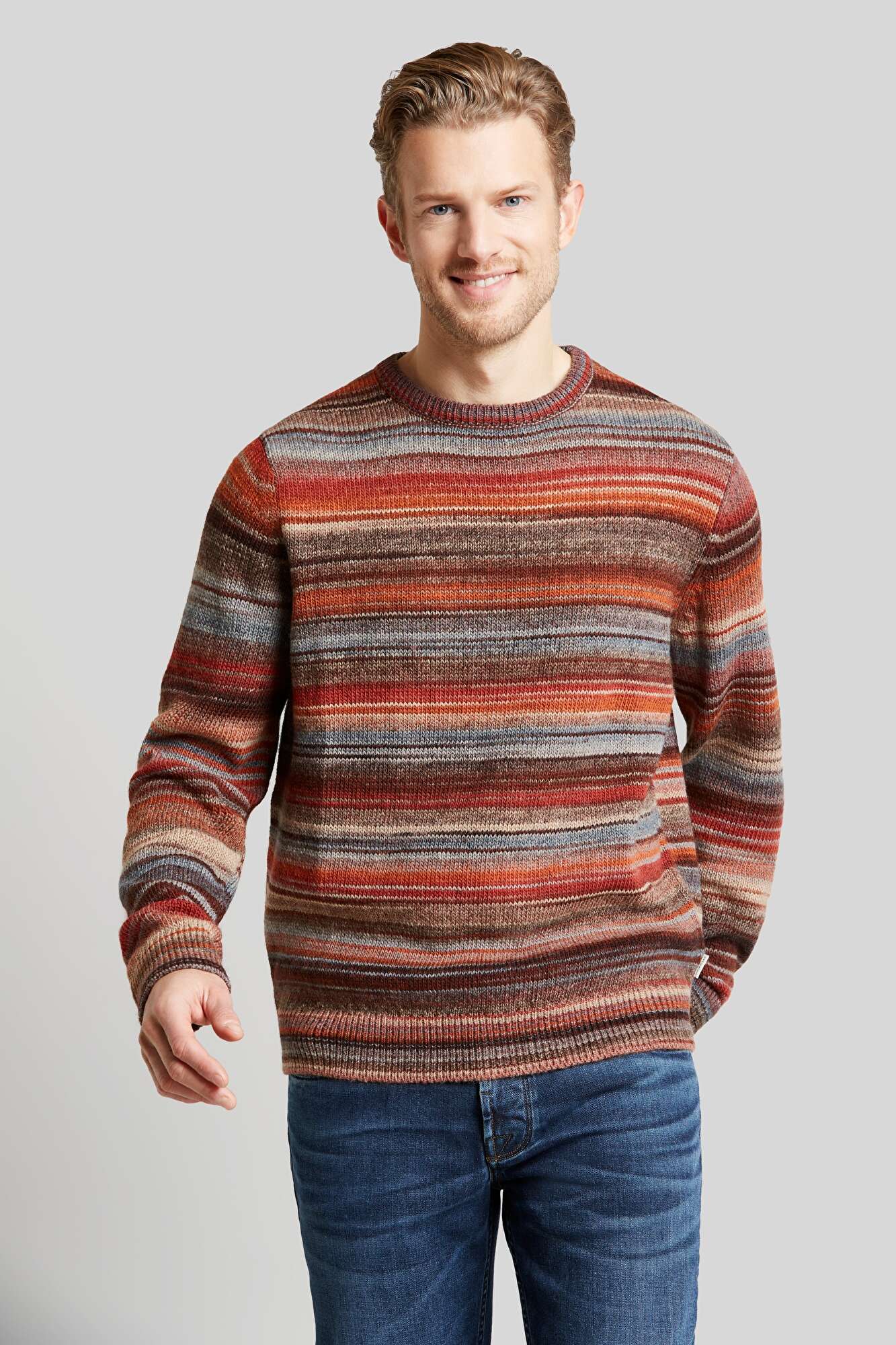 Pullover mit rost in Multicolor-Farbverlauf