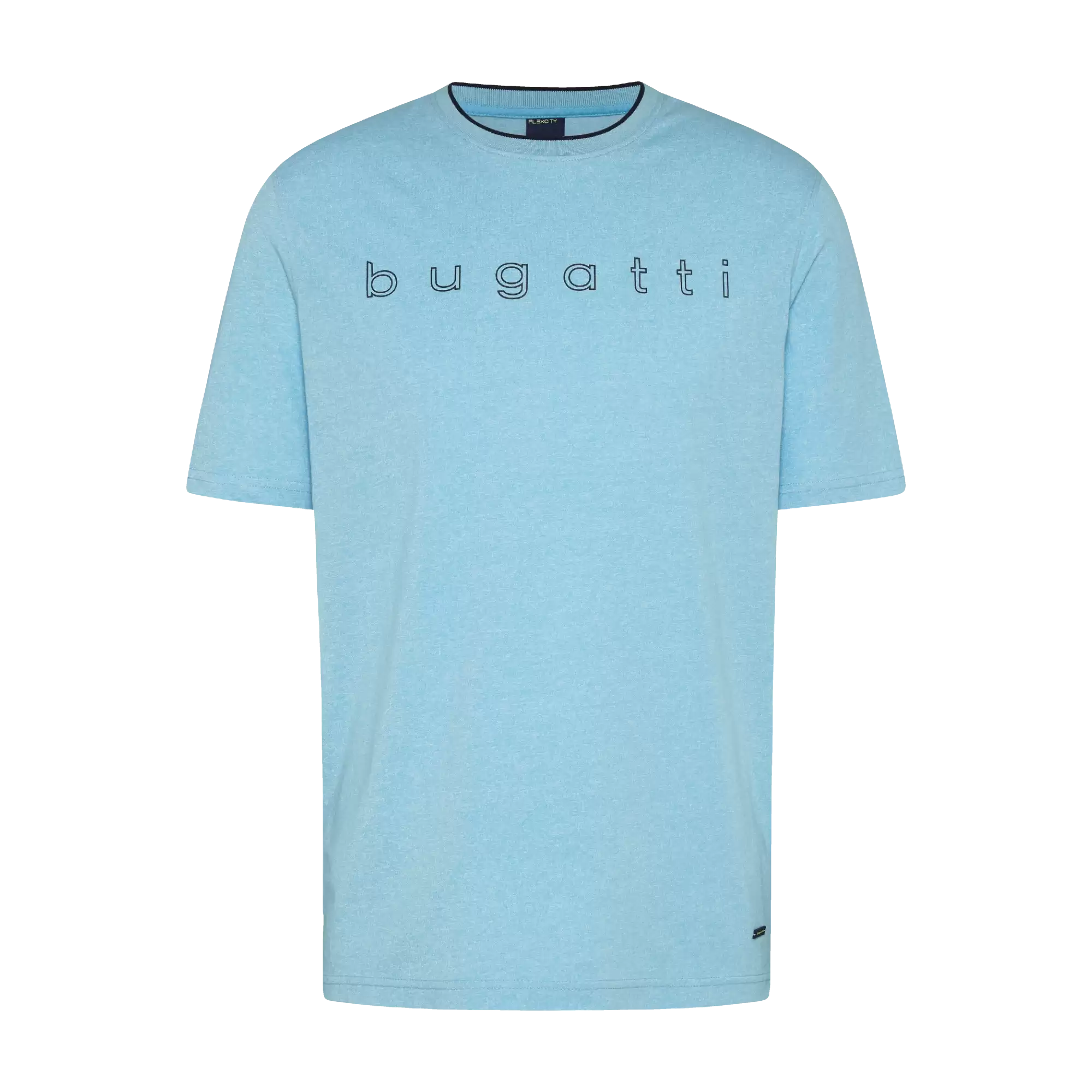 großem Logo-Print blau in | bugatti bugatti mit T-Shirt