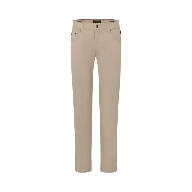 Hose mit Stretchfunktion in beige - Ansicht: Büste Front