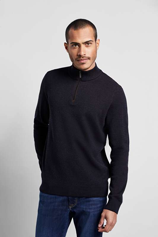 Menswear Knitwear half-zip sweater - bugatti