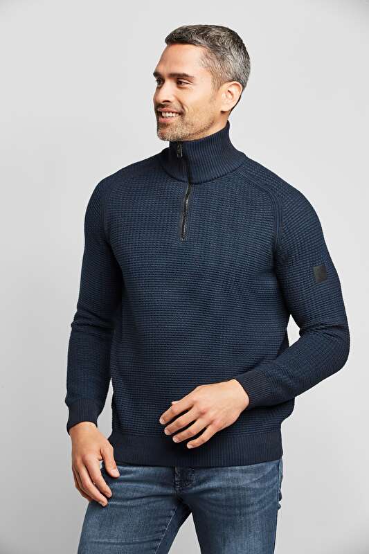 Menswear Knitwear half-zip sweater - bugatti