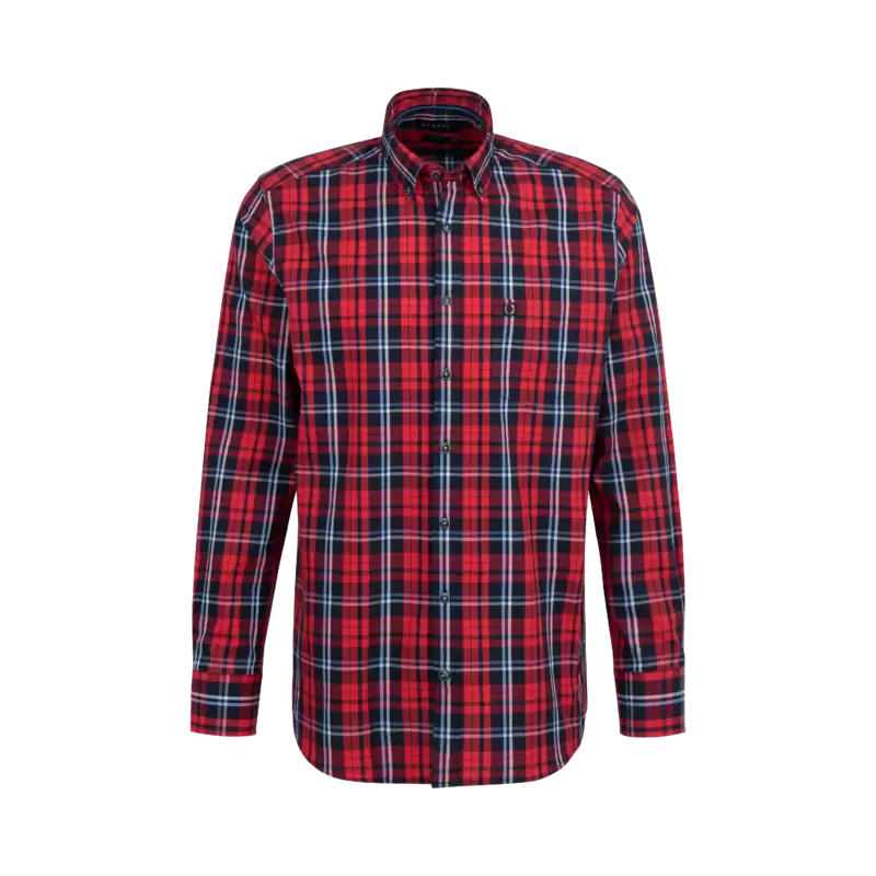 Lucky Brand 100% Modal Plaid Burgundy Long Sleeve Button-Down Shirt Size S  - 74% off