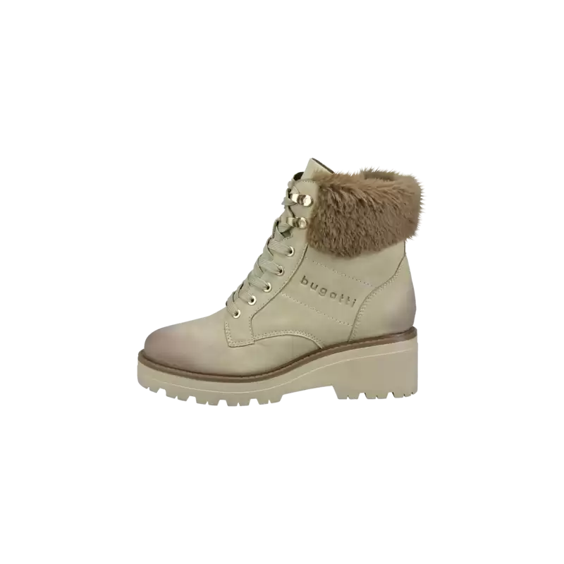 Stiefel mit warmer Fütterung in beige - Ansicht: Büste Front